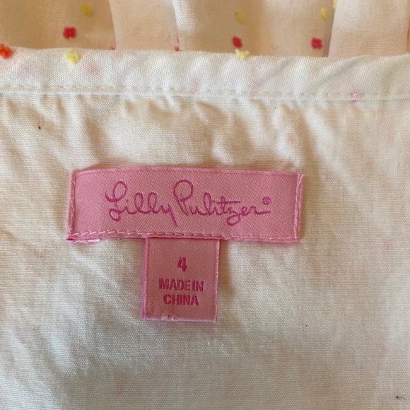 Embroidered Polka Dot Lilly Pulitzer Sun Dress - Picture 7 of 7